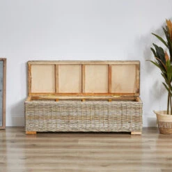 Bank Ingang Scandinavische Slaapkamer Hout Rotan Natuurlijke Vezels -Meubelpromotie affe3a06960e4097ac74221984a20f6a