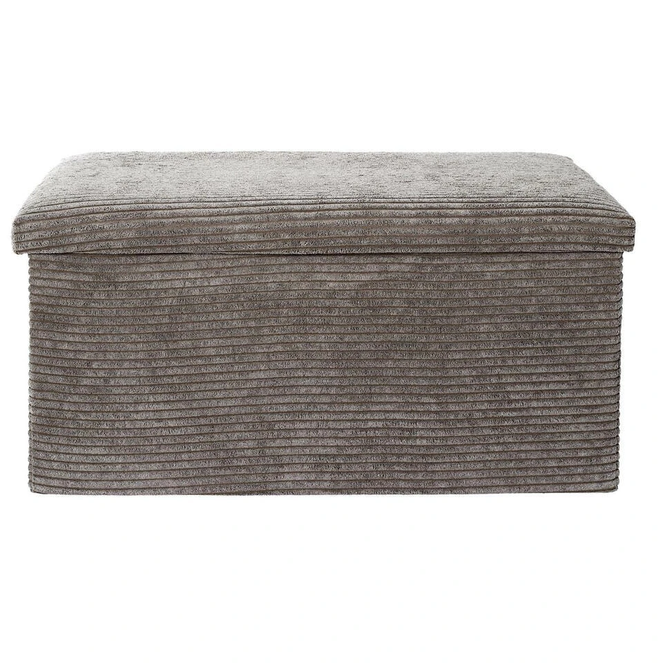 Home Deco Poef - Cocoonen - MDF/polyester - Taupe - 76 X 38 Cm 7 Home Deco Poef - Cocoonen - MDF/polyester - Taupe - 76 X 38 Cm - Afbeelding 5