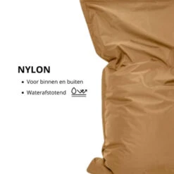 Parya Zitzak Nylon - Zitzakfauteuil - Woonkamerzitzak - Camel - 100 X 150 -Meubelpromotie b0fb90b32c6444f6a7c4e11971208c75