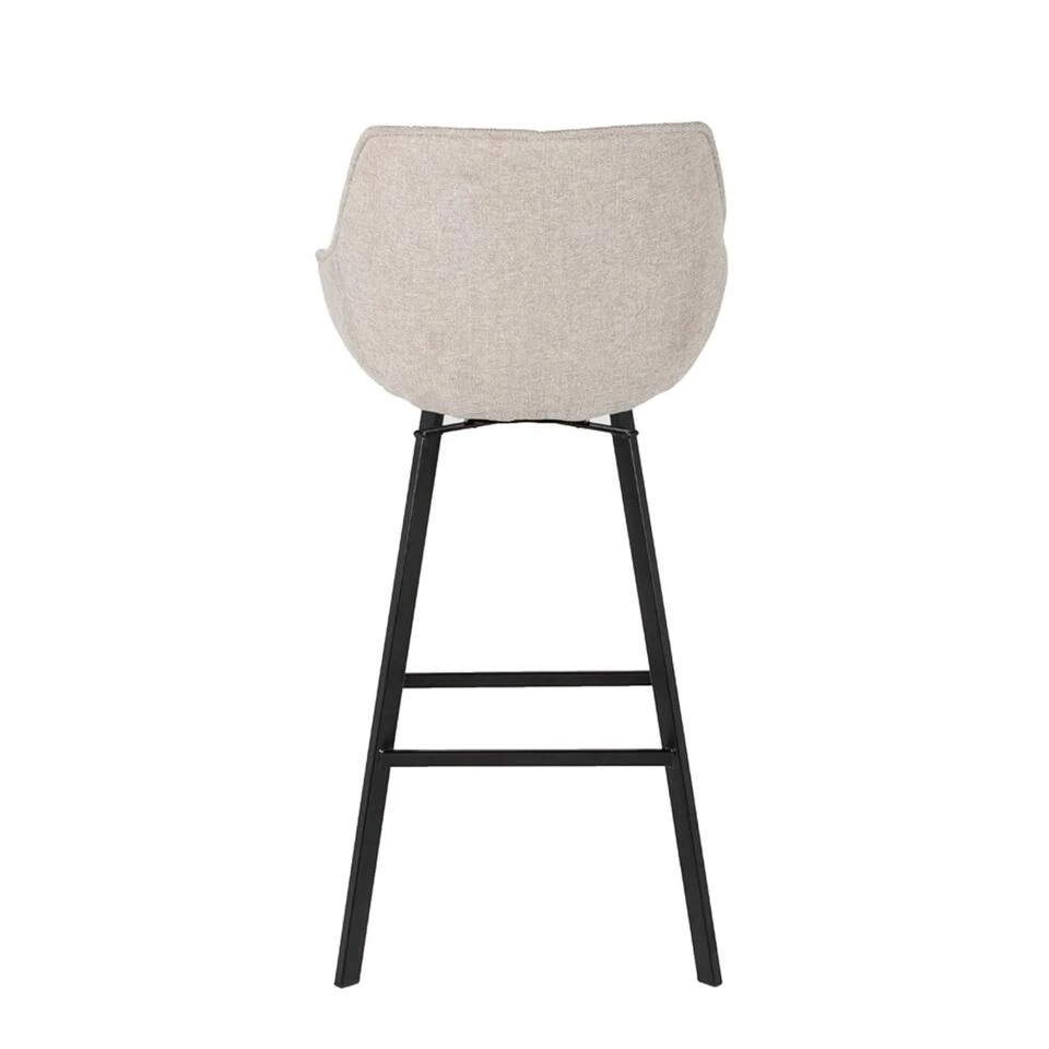 Giga Meubel Barstoel Beige Draaibaar - Zithoogte 65cm - Stoel Shannon 5 Giga Meubel Barstoel Beige Draaibaar - Zithoogte 65cm - Stoel Shannon - Afbeelding 3