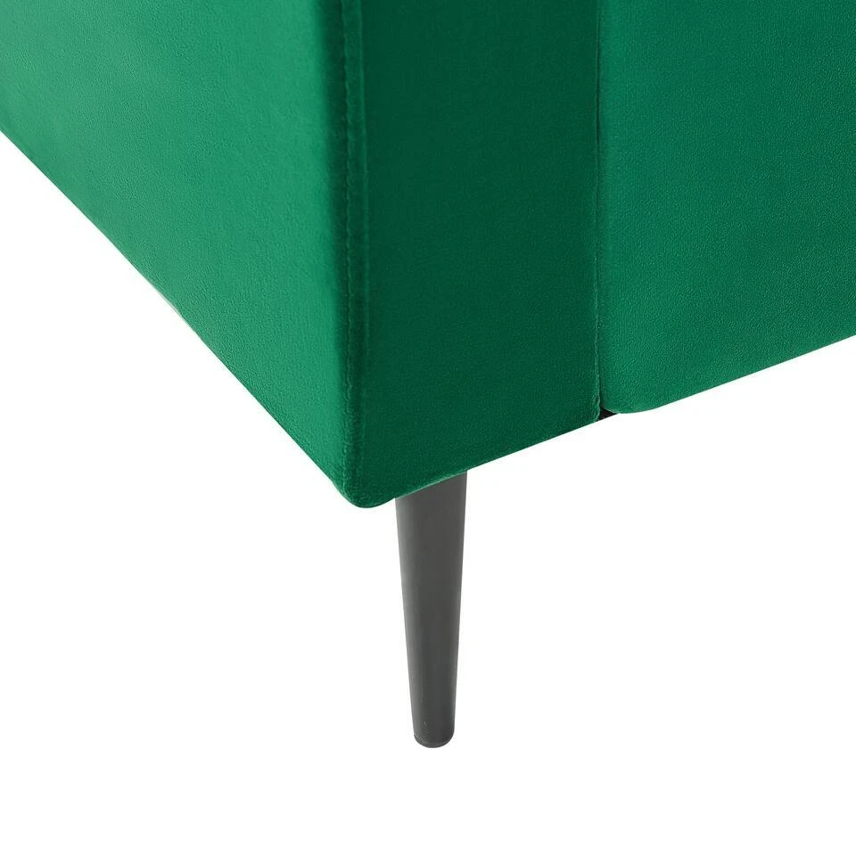 GUERET - Chaise Longue - Groen - Symmetrisch - Fluweel 12 GUERET - Chaise Longue - Groen - Symmetrisch - Fluweel - Afbeelding 10