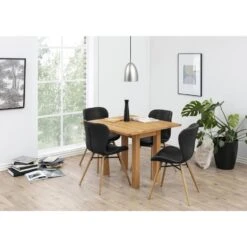 Eetkamerstoel Zwart Kunstleer - Zithoogte 46,5cm - Zaria - Set Van 2 10 Eetkamerstoel Zwart Kunstleer - Zithoogte 46,5cm - Zaria - Set Van 2 -Meubelpromotie b252be0e9a744fed86b1439bfd0e81ac