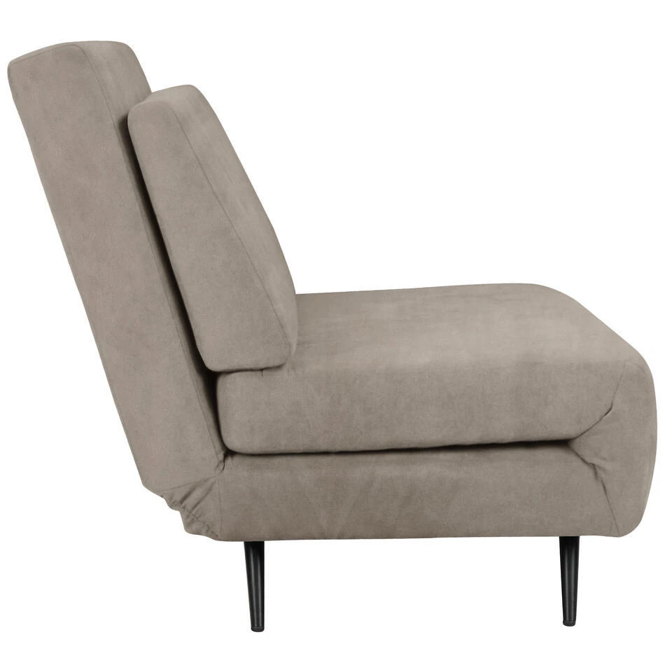 Mallory - Slaapbank 140 Cm In Taupe Fluweel 7 Mallory - Slaapbank 140 Cm In Taupe Fluweel - Afbeelding 5