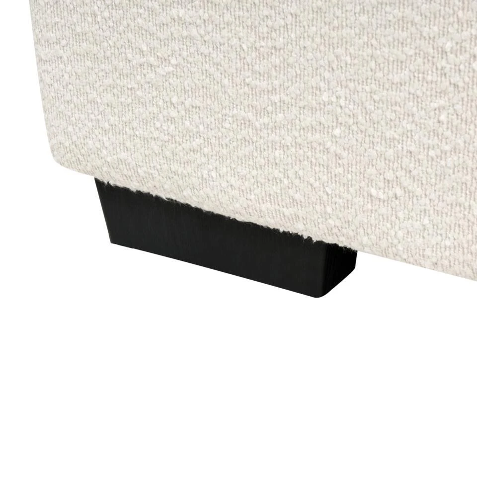 KOLDING - Ottomaan - Lichtbeige - Bouclé 13 KOLDING - Ottomaan - Lichtbeige - Bouclé - Afbeelding 11