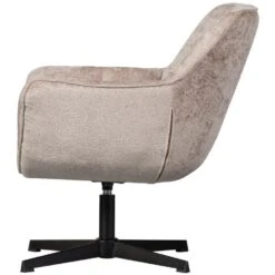 WOOOD Wibo Draaifauteuil - Chenille - Taupe - 94x71x83 -Meubelpromotie b4526681315f45cca38495b286b5d6fd