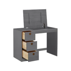 Alpi - Bureau Met 3 Lades In Grijs 10 Alpi - Bureau Met 3 Lades In Grijs -Meubelpromotie b49c9ca768d249f4adb099a3dda58d29