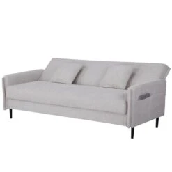 Slaapbank 3-Zits - Stof Beige - Zithoogte 47cm - 200x85x87cm - Torvi -Meubelpromotie b4c4bb20de7341d287259e524efa176f