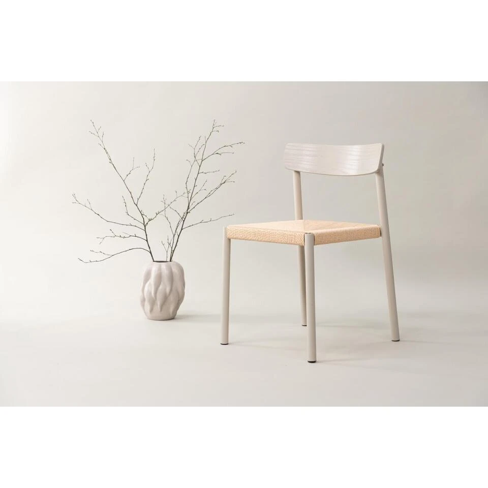 Svea - Niro Eetkamerstoel - Rattan - Beige 4 Svea - Niro Eetkamerstoel - Rattan - Beige - Afbeelding 2
