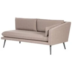 LORETELLO - Loungebank 3-zits - Beige - Links - Polyester -Meubelpromotie b62f92db00fd4eca8cc3c72c6c4cde73