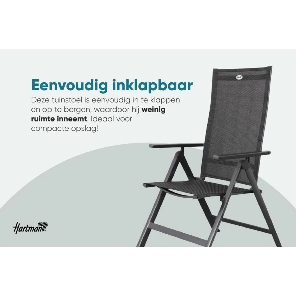 Set Van 6 - Hartman Napoli Verstelbare Stoel - Teak 9 Set Van 6 - Hartman Napoli Verstelbare Stoel - Teak - Afbeelding 7