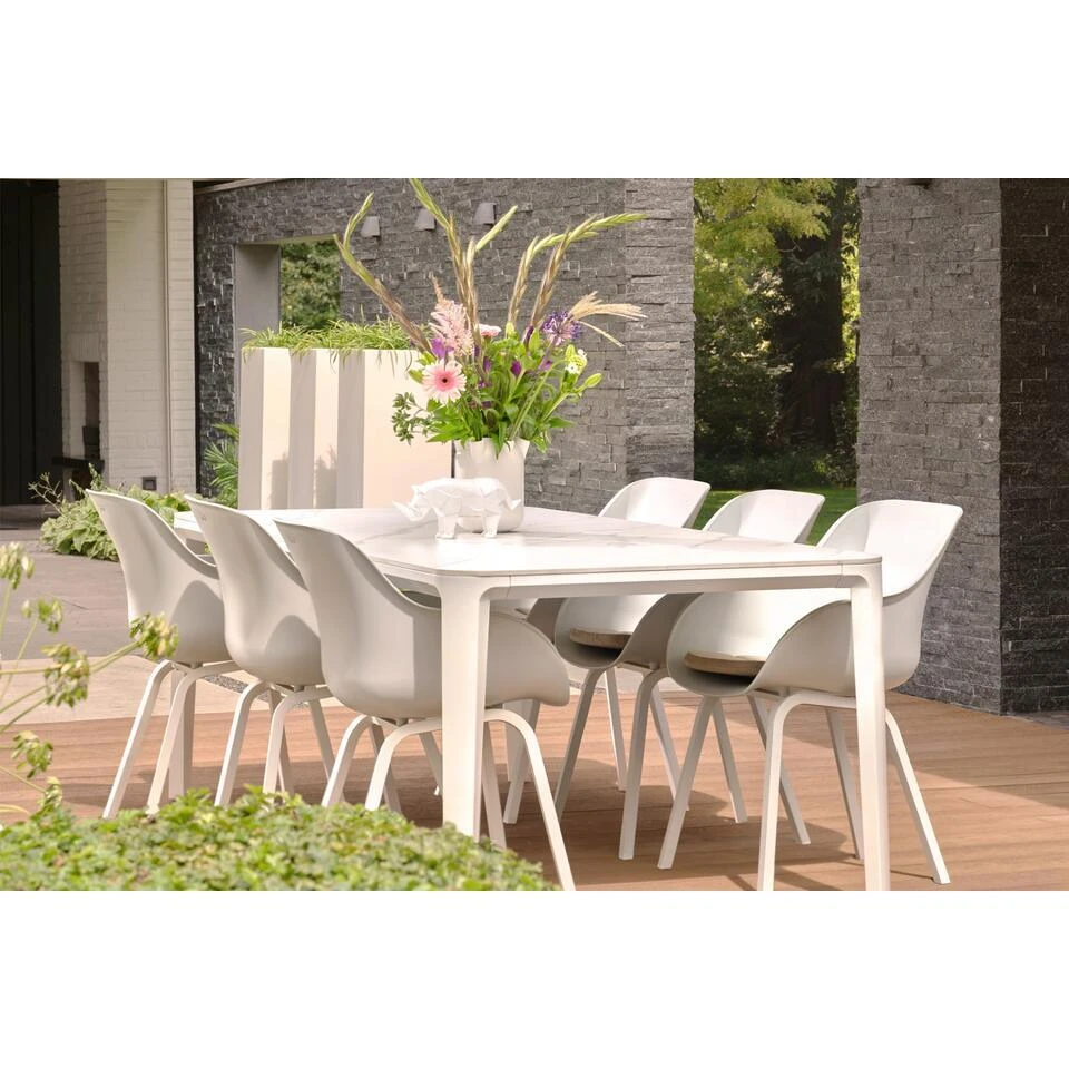 Hartman Le Soleil Element Dining Armstoel - Cotton White - 4 St. 6 Hartman Le Soleil Element Dining Armstoel - Cotton White - 4 St. - Afbeelding 4