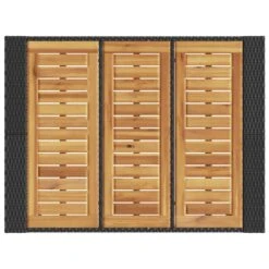 VidaXL - Tuinbartafel - Zwart - Poly Rattan - 105 X 80 X 110 Cm -Meubelpromotie b7e48fc8949446e7900f4b991a8f6fc4