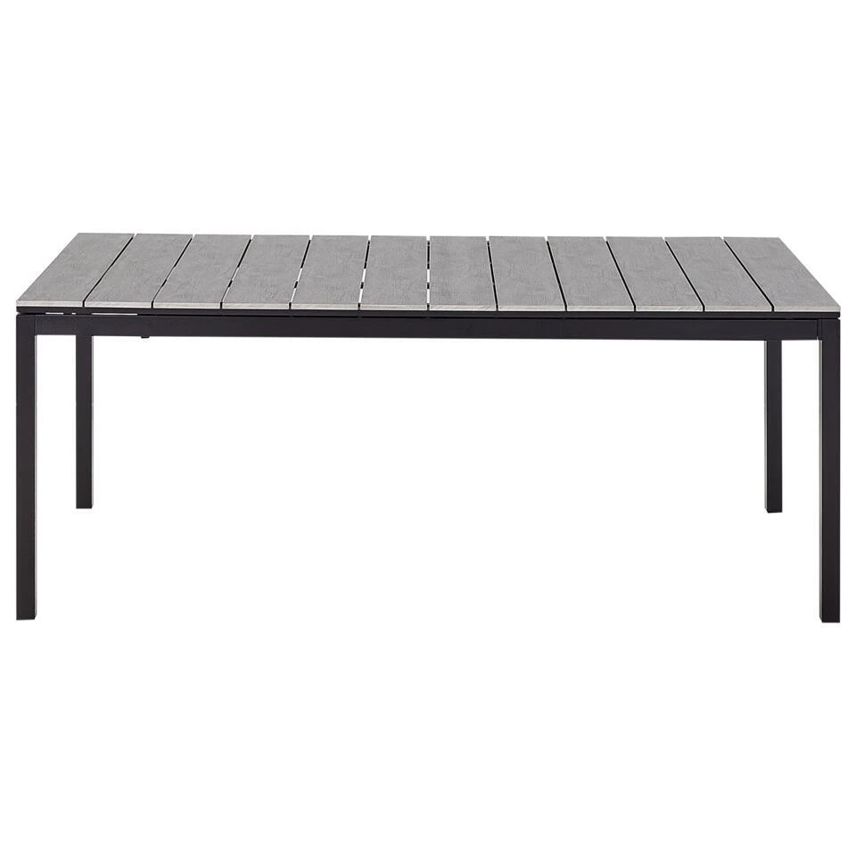 TOFANE - Eettafel Uitschuifbaar - Grijs - 198/248 X 90 - Aluminium 12 TOFANE - Eettafel Uitschuifbaar - Grijs - 198/248 X 90 - Aluminium - Afbeelding 10