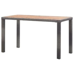 VidaXL Tuintafel 123x60x74 Cm Massief Acaciahout Antraciet En Bruin 8 VidaXL Tuintafel 123x60x74 Cm Massief Acaciahout Antraciet En Bruin -Meubelpromotie b84fc7e778664d5db6814abd6408b4de