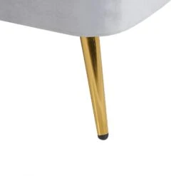 ALLIER - Chaise Longue - Grijs - Rechterzijde - Fluweel -Meubelpromotie b859c331af4a4d7ea153f7765e75163f