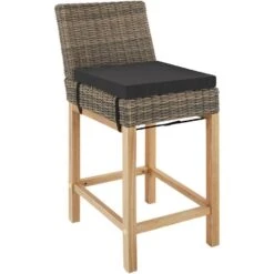 Tectake Wicker Bartafel Lovas Met 4 Stoelen Latina, Natuur -Meubelpromotie b887d13ac0674b02ac1b197ab0f9fd18