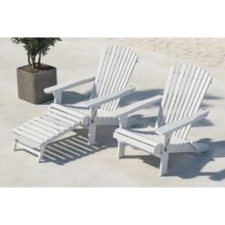 Svea - Tropea Inklapbare Loungestoel - Wit -Meubelpromotie b88f1e631dc741b7af9d456cbce2825f