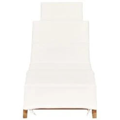 VidaXL Ligbed Inklapbaar Met Crèmewit Kussen Massief Teakhout 7 VidaXL Ligbed Inklapbaar Met Crèmewit Kussen Massief Teakhout -Meubelpromotie b9e39ee4bf9847a38793fbff7c422b89