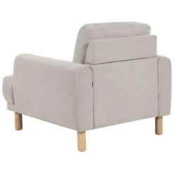 TUVE - Fauteuil - Taupe - Polyester -Meubelpromotie ba36caab0a1249f28bd96e8b983b9be2
