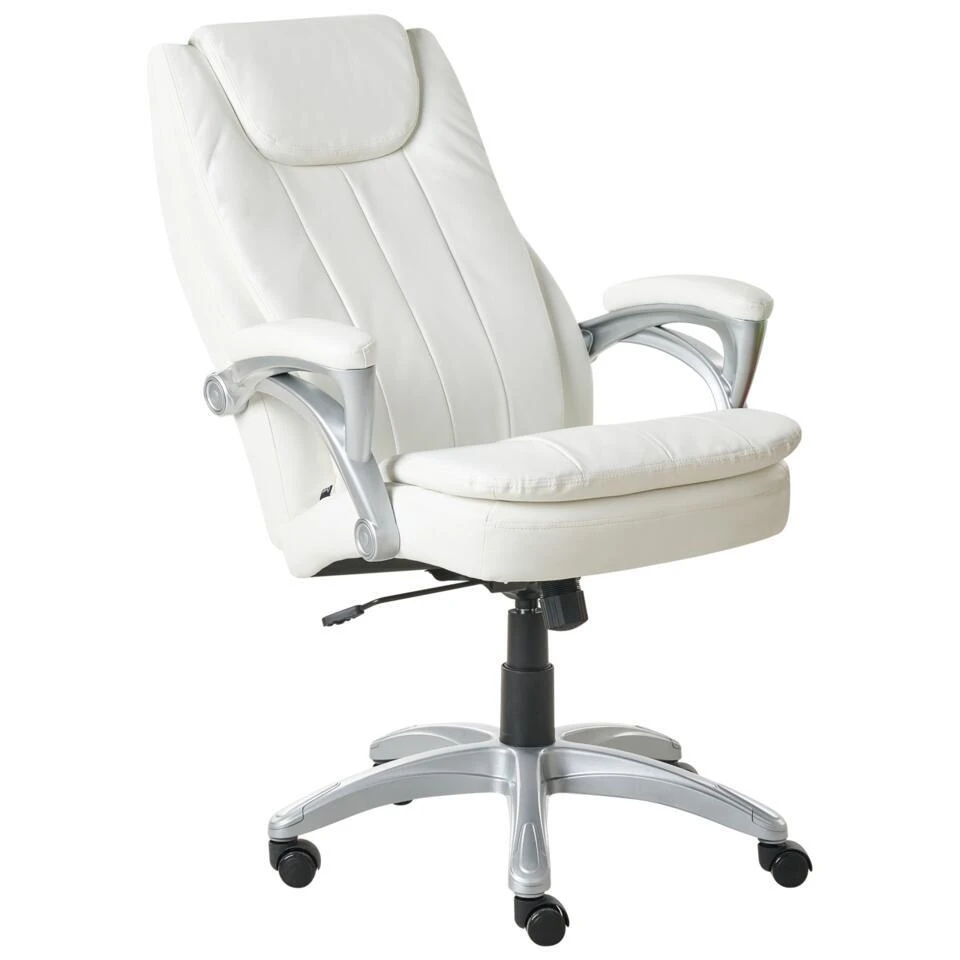 CHIEF - Bureaustoel - Off-white - Kunstleer 7 CHIEF - Bureaustoel - Off-white - Kunstleer - Afbeelding 5