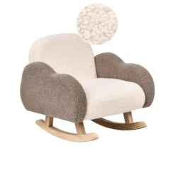 SKARE - Schommelstoel Voor Kinderen - Beige - Bouclé 14 SKARE - Schommelstoel Voor Kinderen - Beige - Bouclé -Meubelpromotie bacdf08a3b6a4711872dcb9c7c7dc7a6