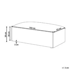 HELLNAR - Ottomaan - Beige - Fluweel 11 HELLNAR - Ottomaan - Beige - Fluweel -Meubelpromotie bb8a072d411849abb5765d49c5e54b49