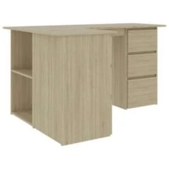 VidaXL - Hoekbureau - Bruin - Bewerkt Hout -Meubelpromotie bb9ce997dec44e52a18305bd704f36d9