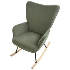 ARSET - Schommelstoel - Donkergroen - Bouclé 18 ARSET - Schommelstoel - Donkergroen - Bouclé -Meubelpromotie bc2b7b65a99340b0bc93013cc6319dd5