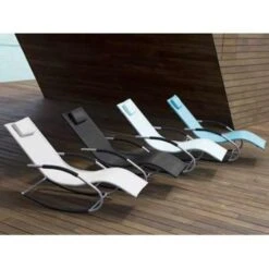 Beliani Tuinligstoel CARANO - Blauw Staal, Textiel 8 Beliani Tuinligstoel CARANO - Blauw Staal, Textiel -Meubelpromotie bc49f795bcfe402dad1fd3d5652eb9e5