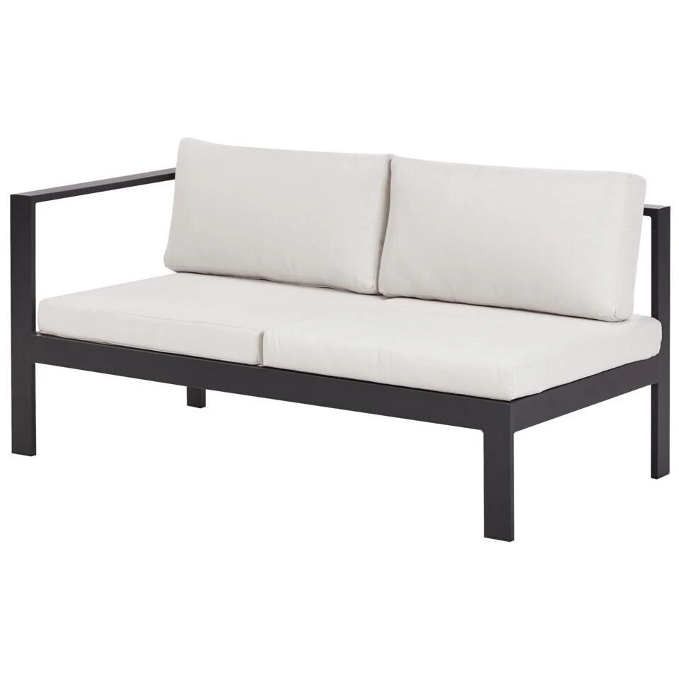 MESSINA - Loungeset Voor 5 - Zwart/Wit - Aluminium 11 MESSINA - Loungeset Voor 5 - Zwart/Wit - Aluminium - Afbeelding 9