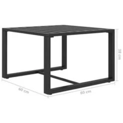 VidaXL - Loungeset Voor 5 Met Kussens Antraciet Aluminium 6 Stuks 15 VidaXL - Loungeset Voor 5 Met Kussens Antraciet Aluminium 6 Stuks -Meubelpromotie bd129ece65424efda090cadb51bfa4a1
