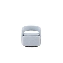 Svea - Teno Draaibare Fauteuil - Boucle - Lichtblauw -Meubelpromotie be333f3e8ef049fd9ac89204f9eb913f