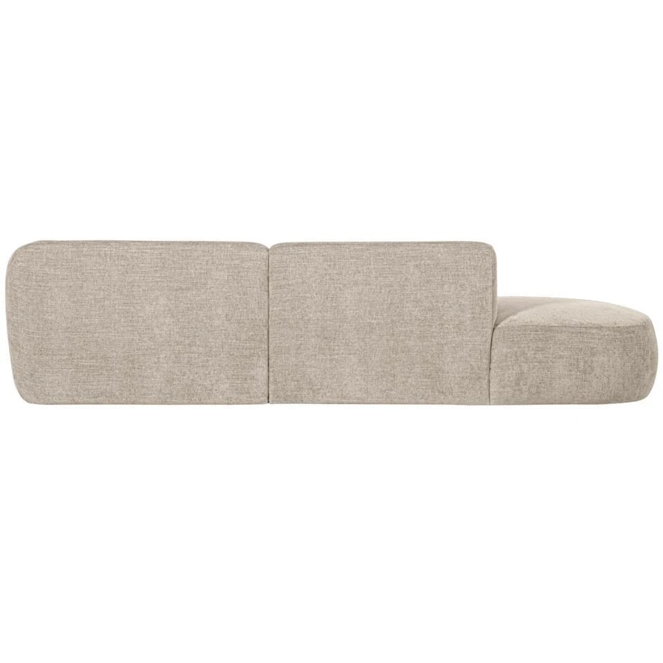 WOOOD Polly Chaise Longue - Polyester - Zand - 71x258x105/150 7 WOOOD Polly Chaise Longue - Polyester - Zand - 71x258x105/150 - Afbeelding 5