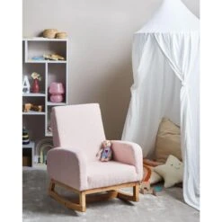 NORBY - Schommelstoel Voor Kinderen - Pastelroze - Bouclé 13 NORBY - Schommelstoel Voor Kinderen - Pastelroze - Bouclé -Meubelpromotie bf8ddd8748a34b7fb478c137831ed4fe