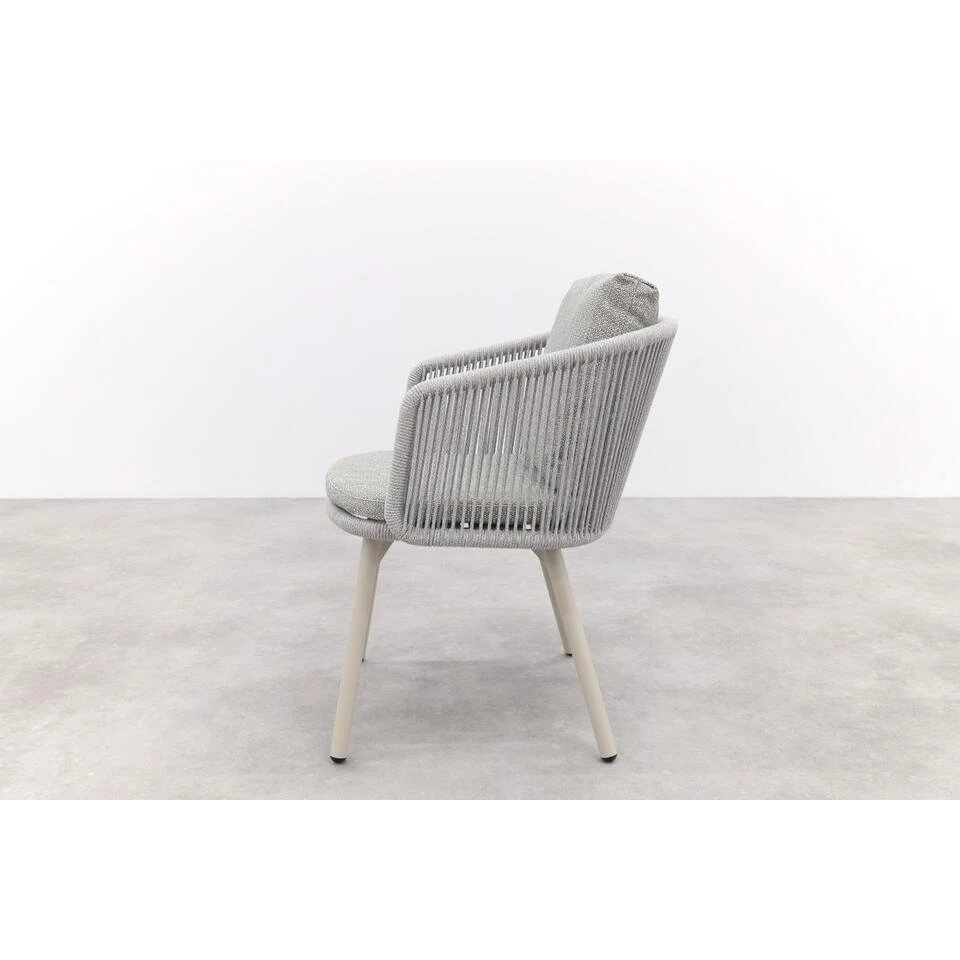 VDG Ohio Dining Chair Aluminium/rope - Mokka 6 VDG Ohio Dining Chair Aluminium/rope - Mokka - Afbeelding 4