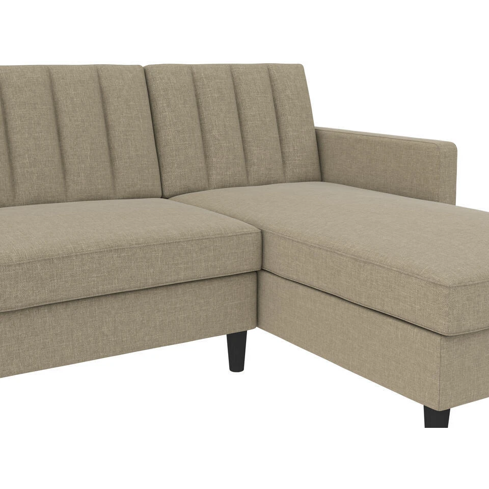Celine - 3-zits Hoekslaapbank In Cappuccino Stof 6 Celine - 3-zits Hoekslaapbank In Cappuccino Stof - Afbeelding 4