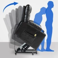 CLP Fauteuil Andover Zwart Frame - Kunstleer - Bruin -Meubelpromotie c2c3eac796c84eeab347607567b058f2