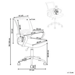 SOLID - Bureaustoel - Zwart/Wit - Polyester 15 SOLID - Bureaustoel - Zwart/Wit - Polyester -Meubelpromotie c2eceddf3a1d4051b3e571ec66d6764f