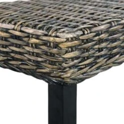 VidaXL Bankje 110 Cm Natuurlijk Kubu Rattan En Massief Mangohout Zwart 11 VidaXL Bankje 110 Cm Natuurlijk Kubu Rattan En Massief Mangohout Zwart -Meubelpromotie c35e2be6c6ee43a79efff5d45ad43aad