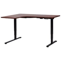 DESTINES - Elektrisch Bureau - Zwart/Donkerhout - Links - Vezelplaat 15 DESTINES - Elektrisch Bureau - Zwart/Donkerhout - Links - Vezelplaat -Meubelpromotie c4539995dc3a4b9d809162fa2e886a27