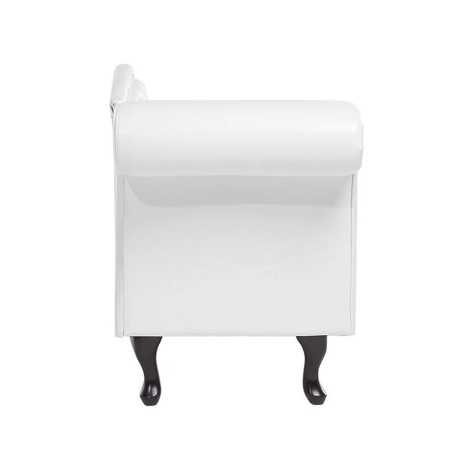 LATTES - Chaise Longue - Wit - Linkerzijde - Kunstleer 10 LATTES - Chaise Longue - Wit - Linkerzijde - Kunstleer - Afbeelding 8