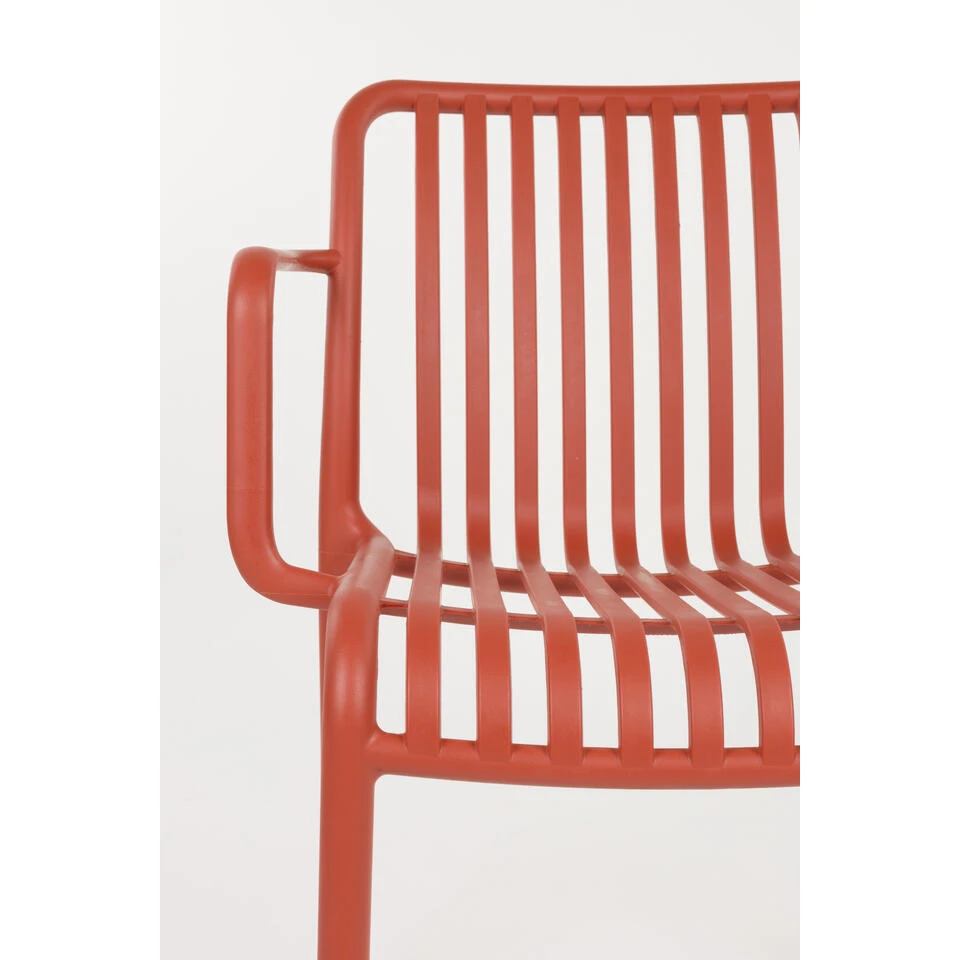 Housecraft Living Mante Tuinstoelen Terra/ Rood - Set Van 4 8 Housecraft Living Mante Tuinstoelen Terra/ Rood - Set Van 4 - Afbeelding 6