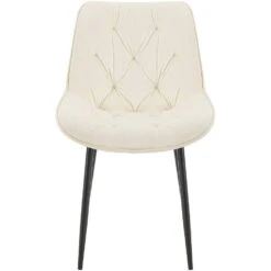 CLP Set Van 2 Eetkamerstoel Wallace Zwart Frame - Fluweel - Creme 12 CLP Set Van 2 Eetkamerstoel Wallace Zwart Frame - Fluweel - Creme -Meubelpromotie c65512ab90044896a51185a115fbf403