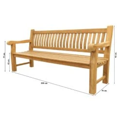 VDG Teakhouten Tuinbank Patrick XL - 200 Cm -Meubelpromotie c69b4357eca2431a8f9982106933b2f2