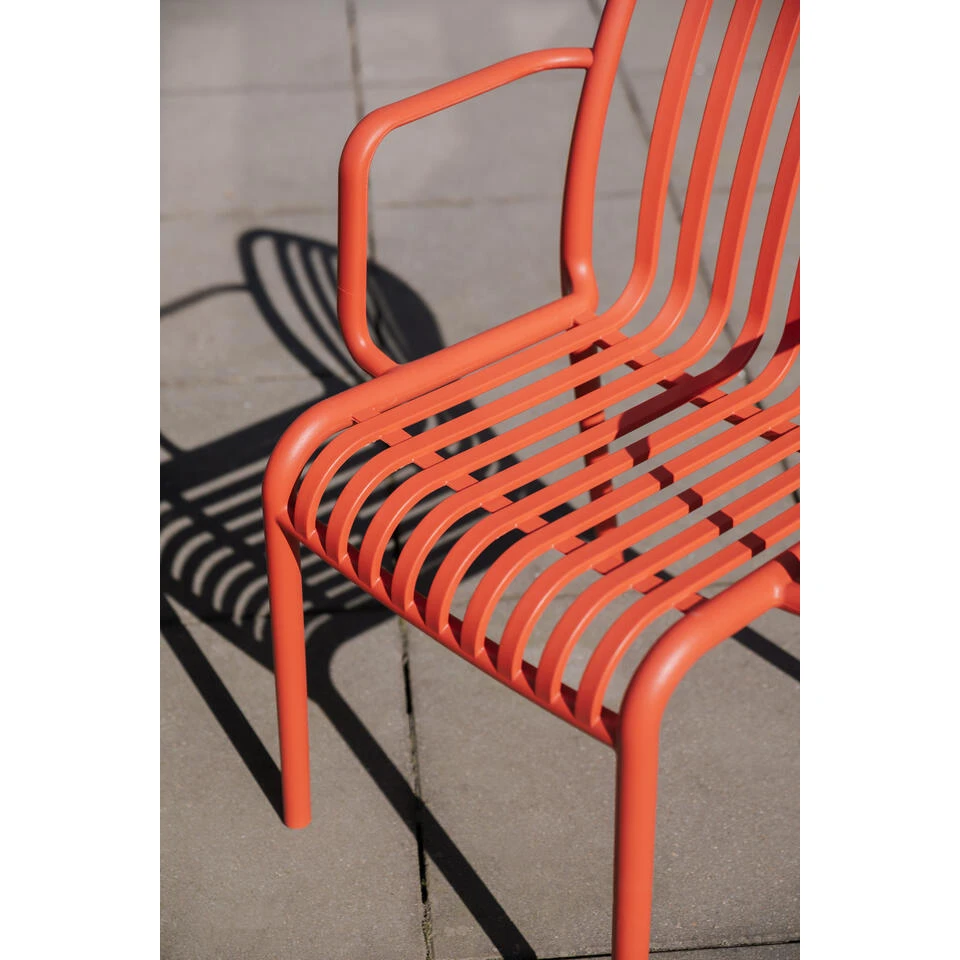 Housecraft Living Mante Tuinstoelen Terra/ Rood - Set Van 4 12 Housecraft Living Mante Tuinstoelen Terra/ Rood - Set Van 4 - Afbeelding 10