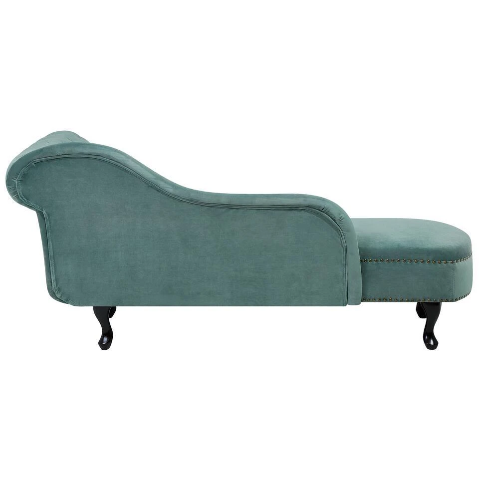 NIMES - Chaise Longue - Mintgroen - Rechterzijde - Fluweel 8 NIMES - Chaise Longue - Mintgroen - Rechterzijde - Fluweel - Afbeelding 6