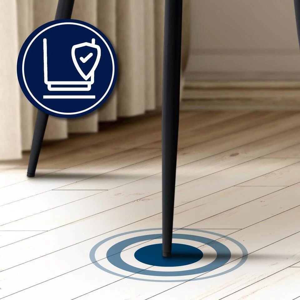 CLP Eetkamerstoel Cassis Zwart Frame - Fluweel - Bruin 8 CLP Eetkamerstoel Cassis Zwart Frame - Fluweel - Bruin - Afbeelding 6