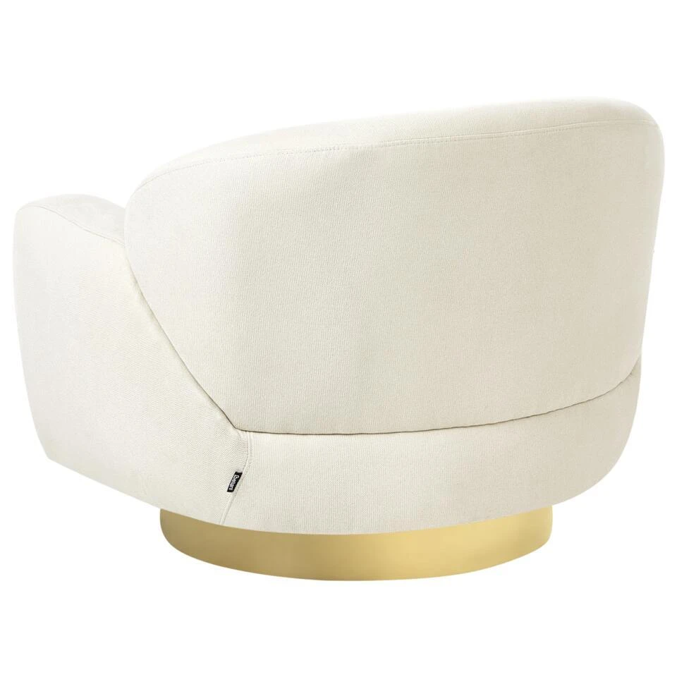 LEJRE - Fauteuil - Lichtbeige - Polyester 8 LEJRE - Fauteuil - Lichtbeige - Polyester - Afbeelding 6