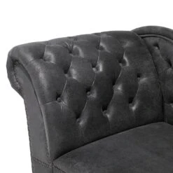 NIMES - Chaise Longue - Grijs - Linkerzijde - Kunstleer -Meubelpromotie ca3307b110734977af36c0e4b91f1c25