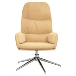 VidaXL Relaxstoel Kunstsuède Crèmewit 8 VidaXL Relaxstoel Kunstsuède Crèmewit -Meubelpromotie cb15f7ded0f244de8aa800eec4978124